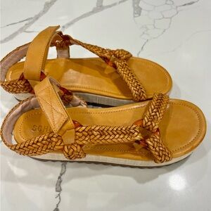 Schutz platform sandal Velcro strap